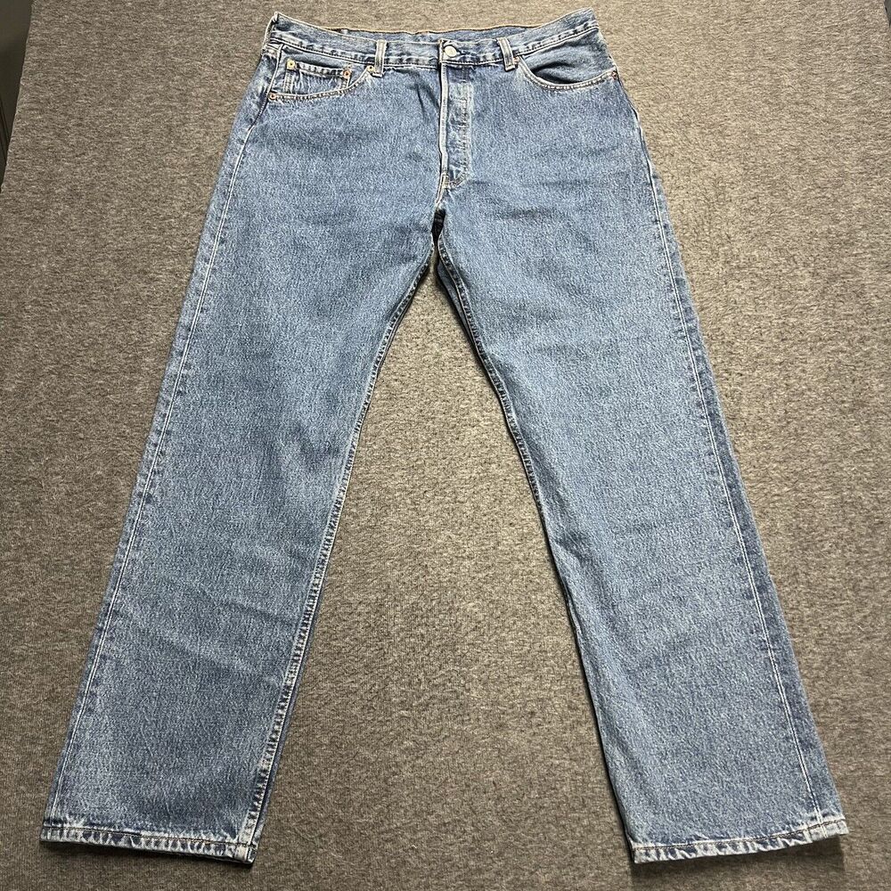 Vintage Levi's 501 Jeans Men's 38x32 Blue Original Fit Button Fly 2000 New NWT